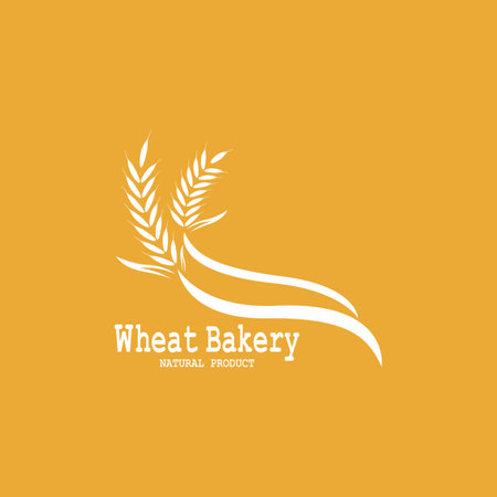 Wheat logo vector icon illustrationのイラスト素材