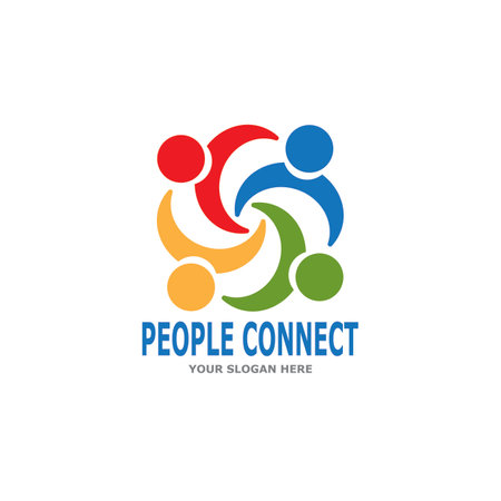 People connection  social media network businessのイラスト素材