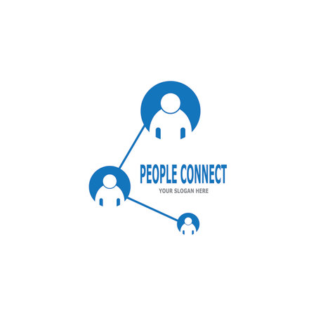 People connection  social media network businessのイラスト素材