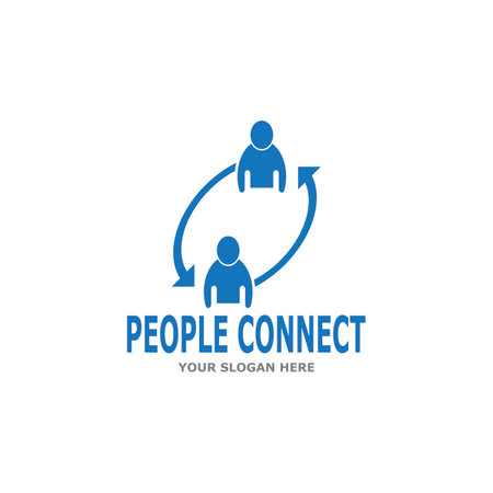 People connection  social media network businessのイラスト素材