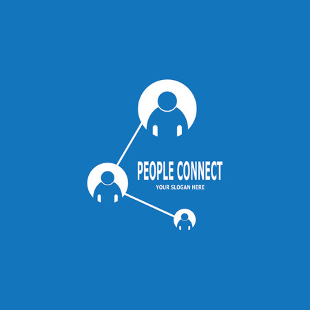 People connection  social media network businessのイラスト素材