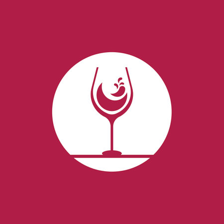 Wine icon and symbol vector templateのイラスト素材
