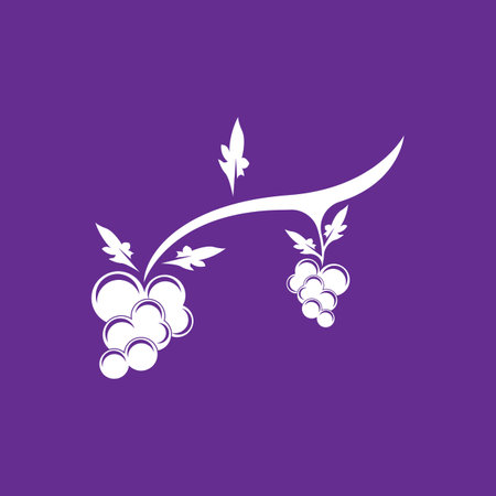 Modern Fruit Grape Logo Templateのイラスト素材