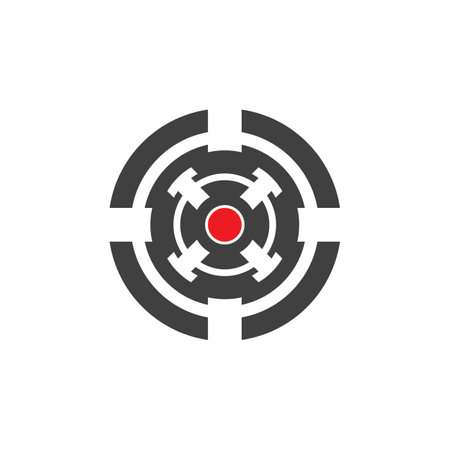 Target icon and symbol vector templateのイラスト素材
