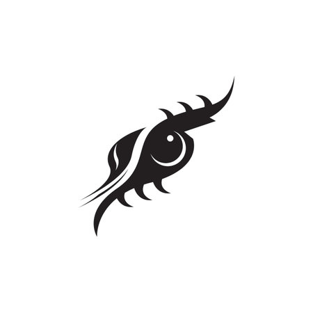 Black Tribal Tattoo Abstract Symbol Templateのイラスト素材