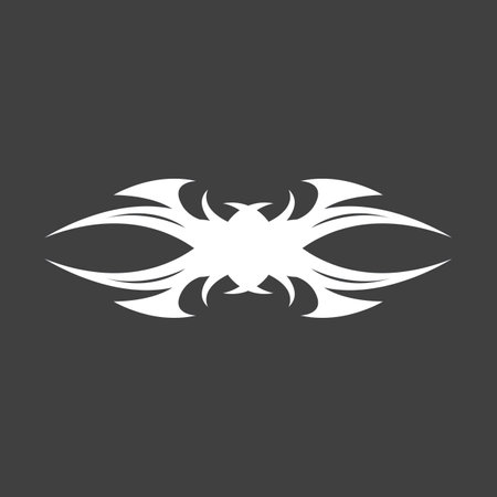 Black Tribal Tattoo Abstract Symbol Templateのイラスト素材