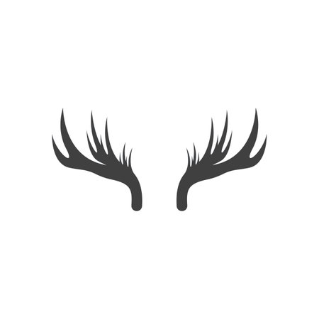 Deer Antlers Logo Template Illustration Designのイラスト素材