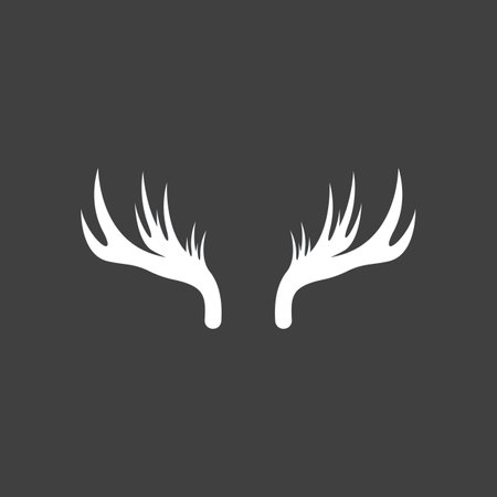 Deer Antlers Logo Template Illustration Designのイラスト素材