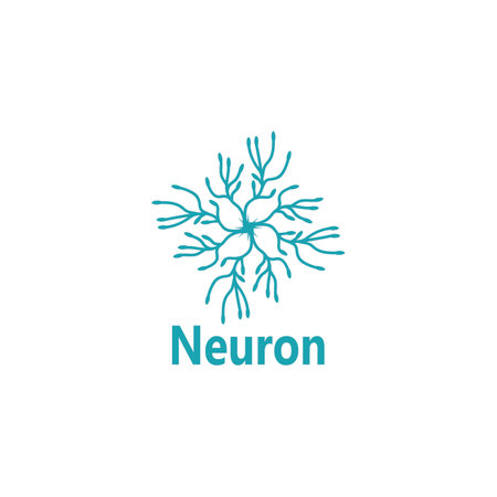 Neuron Logo And Symbol Vector Templateのイラスト素材