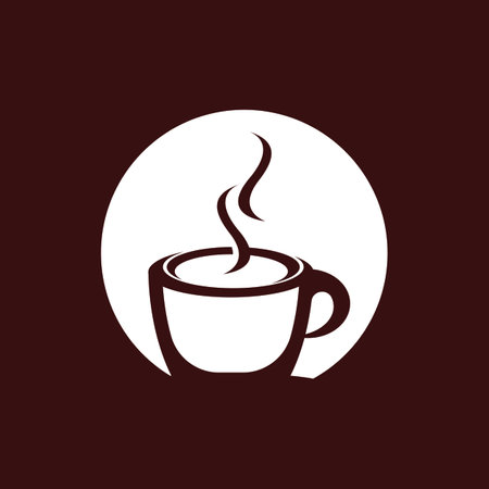 Coffee Cup icon And Symbol Vector Template Illustrationのイラスト素材