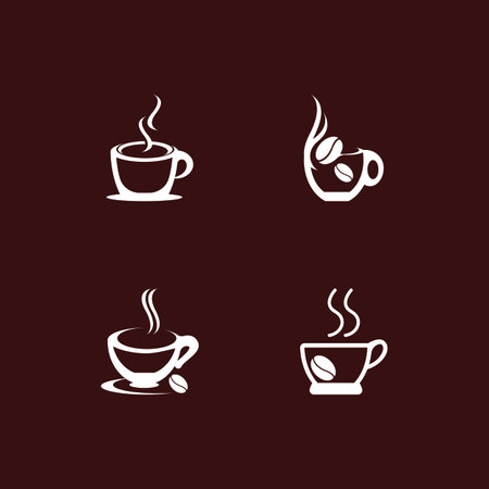 Coffee Cup icon And Symbol Vector Template Illustrationのイラスト素材