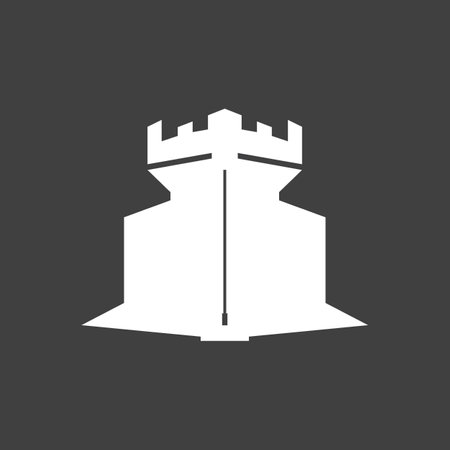 Castle logo vector illustration templateのイラスト素材