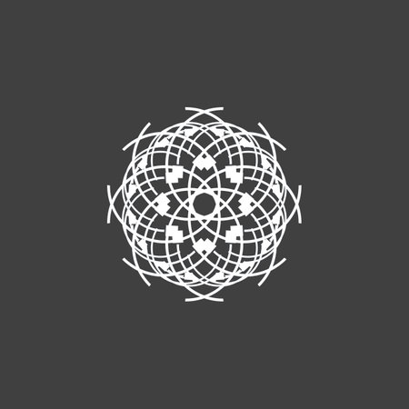 Circle Ring swirl Abstract Logo Vectorのイラスト素材