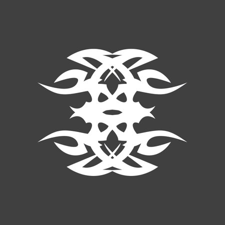 Black Tribal Tattoo Abstract Symbol Templateのイラスト素材