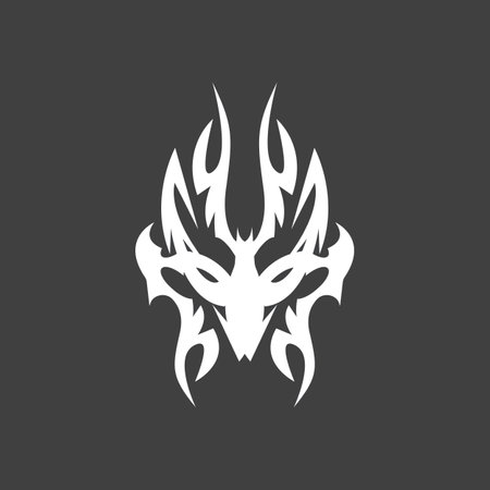 Black Tribal Tattoo Abstract Symbol Templateのイラスト素材