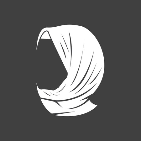 Hijab Woman Silhouette Icon And Symbolのイラスト素材