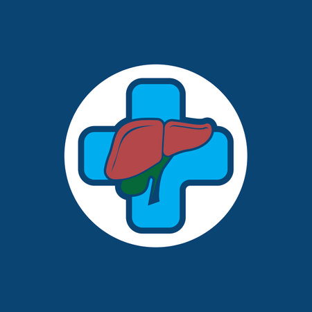 Liver medical logo vector template illustrationのイラスト素材