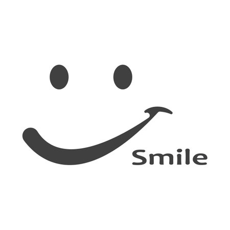 Smile icon emoticon symbol templateのイラスト素材