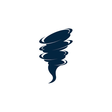 Tornado logo symbol vector illustration designのイラスト素材