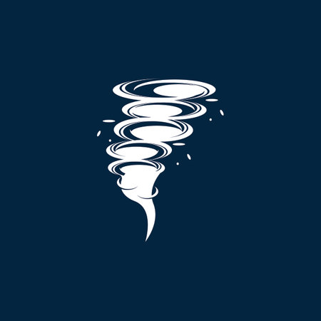 Tornado logo symbol vector illustration designのイラスト素材