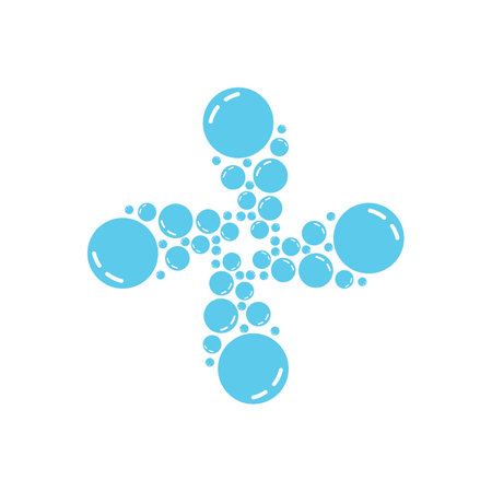 Water bubble icon design template isolated vector imageのイラスト素材