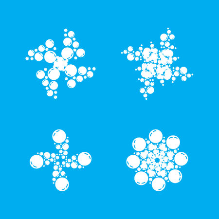 Water bubble icon design template isolated vector imageのイラスト素材