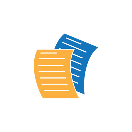 Document Icon And Symbol Vector Template Illustrationのイラスト素材