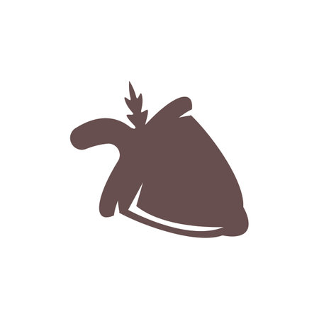 Acorn icon and symbol vector template illustrationのイラスト素材