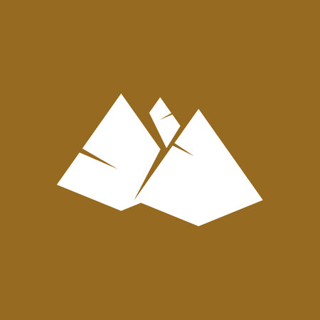 Triangle piramid icon and symbol vector templateのイラスト素材
