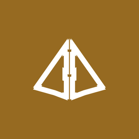 Triangle piramid icon and symbol vector template