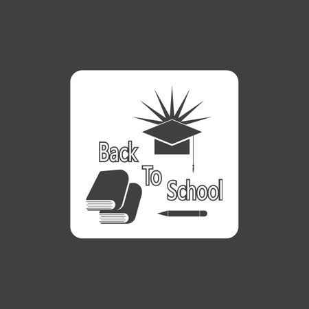 Back To School  Education University Logo Design Illustrationのイラスト素材