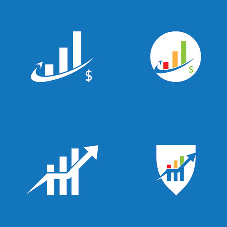 Business Finance  Logo Design Vector Templateのイラスト素材