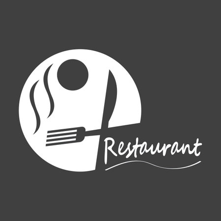 Restaurant logo vector template illustrationのイラスト素材