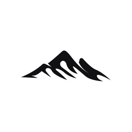 Mountain icon Logo Template Vector illustration designのイラスト素材