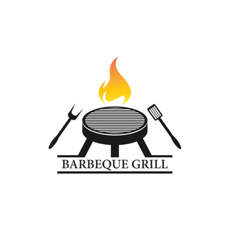 Grill Logo Illustrations & Vectorsのイラスト素材