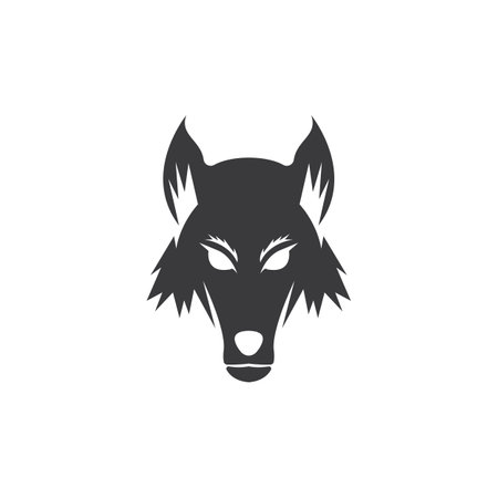 Wolf Logo Template vector illustration designのイラスト素材