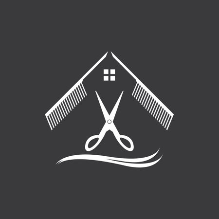 Hair Style Cut Icon Vector Illustrationのイラスト素材