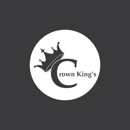 Crown King Icon And Symbol Vector Templateのイラスト素材