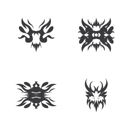 Tribal Tattoo  abstract templateのイラスト素材