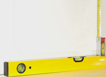 Tools for lenght measuring and leveling, with space for Your text