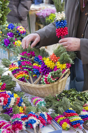 Handmaded Palm Sunday bundlesの写真素材