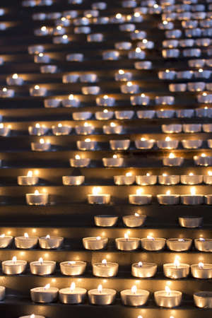 Candles in a church 