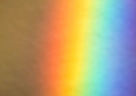 Natural Rainbow, prismatic effect, Photo taken by refraction of light through a prism on white grounding, background, close upの写真素材