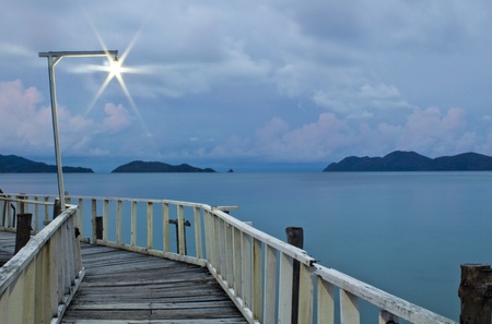Lantern s Bridge seascapeの写真素材