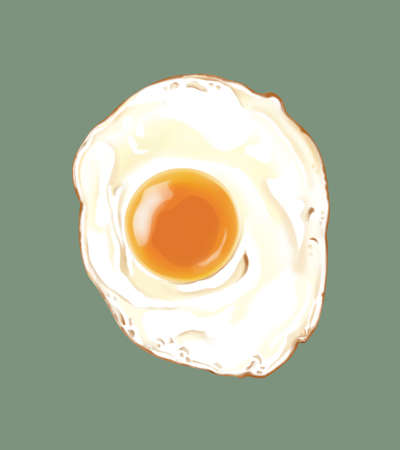 illustration of Fried eggの写真素材