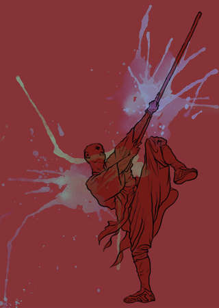 Chinese martial arts-Kung fuの写真素材