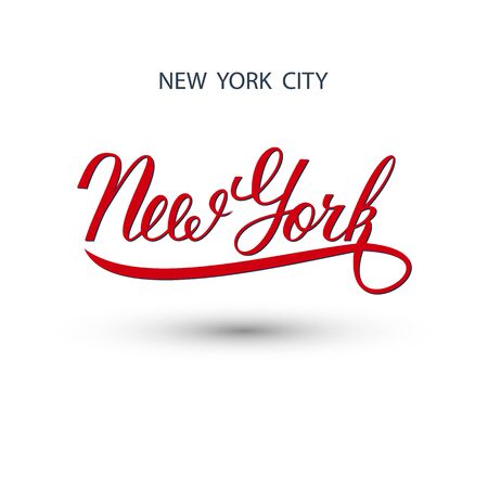 New York city handwritten. Vector illustration.のイラスト素材