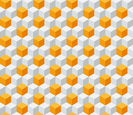 Geometric seamless background with cubes.のイラスト素材