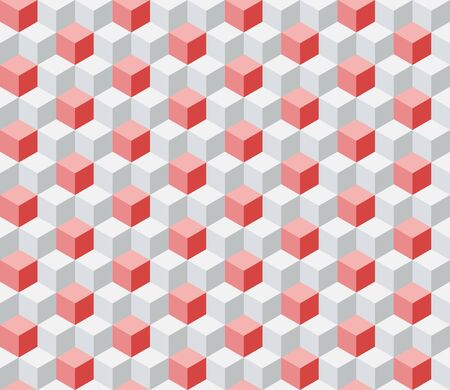 Geometric seamless background with cubes.のイラスト素材