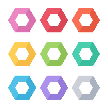 Set of color rhombus template. のイラスト素材